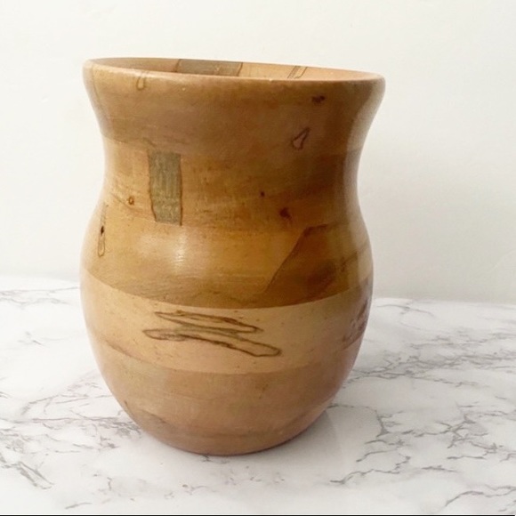 🍀Gorgeous Handcrafted wood vase - Picture 4 of 15